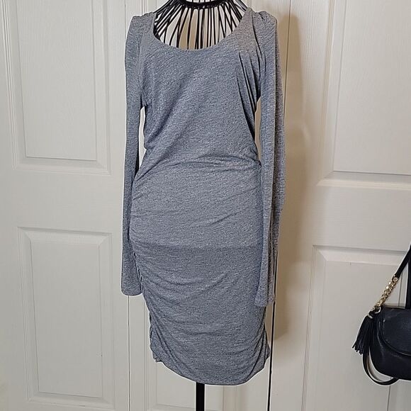 MOSSIMO Gray T-Shirt Dress Size Medium - Picture 2 of 7